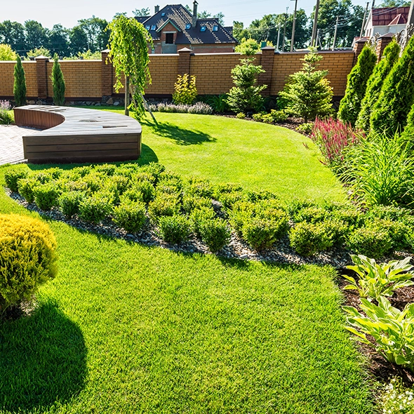 Garten gestaltet